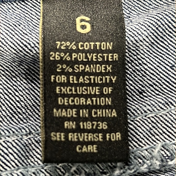 Love Nation Premium Jean, Bootcut, Bling Flap Pockets, Size 6 - Picture 9 of 10